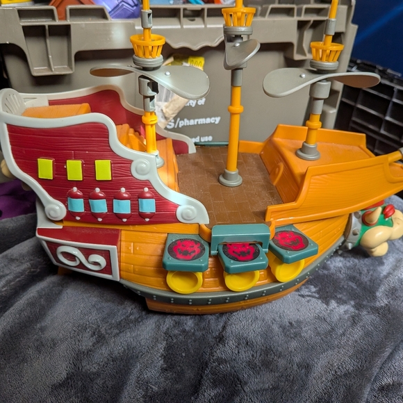 Super Mario Deluxe Bowser Air Ship Playset Nintendo 2021 Jakks Pacific - Picture 6 of 8